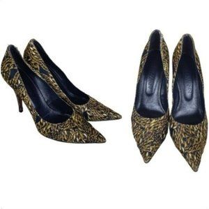 Zimmerman pumps heels animal print  pointed toe closed